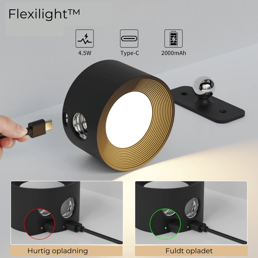 Flexilight™ | 360° ledningsfri genopladelig væglampe