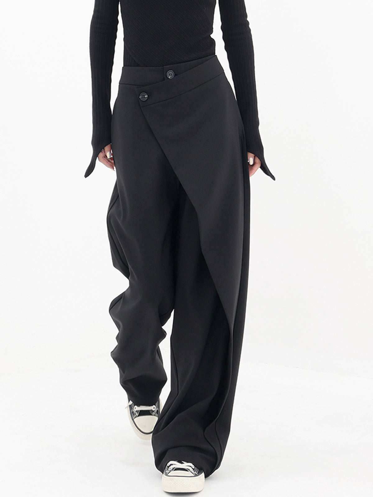 ANNA - Asymmetriske baggy bukser