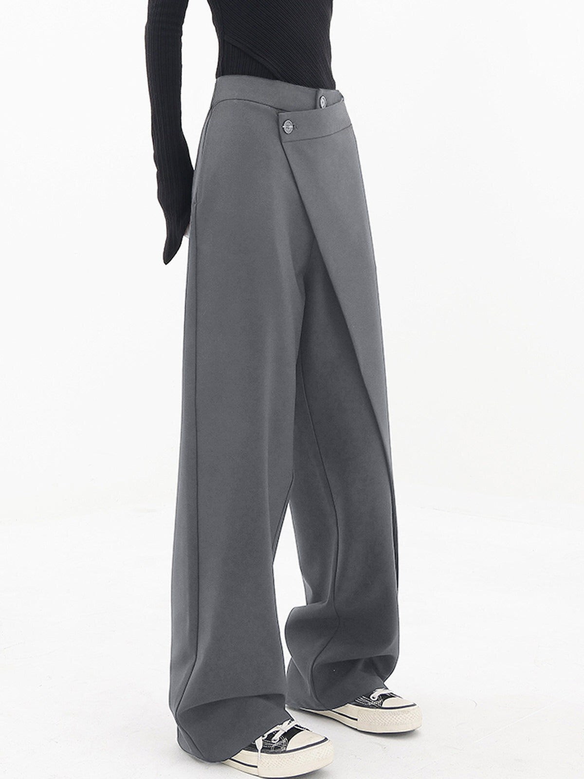 ANNA - Asymmetriske baggy bukser